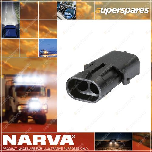 Narva 2 Way Female Waterproof Connectors with Terminals and Seals 10 pack