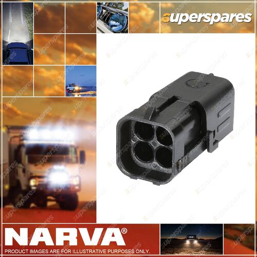 Narva 4 Way Female Waterproof Connectors with Terminals and Seals 10 pack