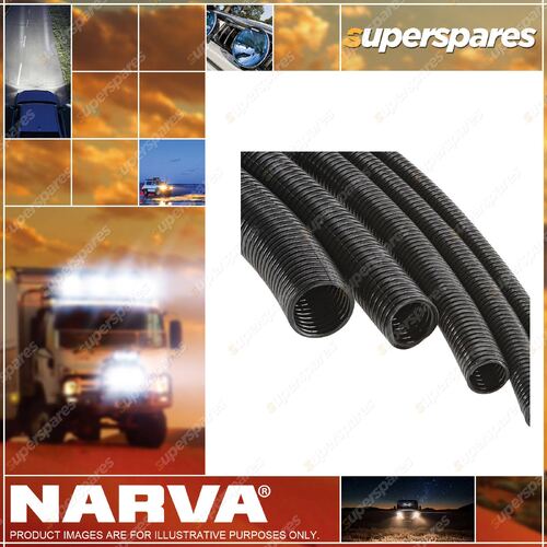 Narva Corrugated Split Sleeve Tubing 7mm Tube Size Corrugated Non Split 50m