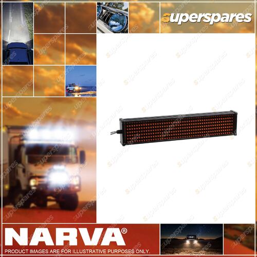 Narva 12 Volt 20 Road Alert Message Kit Red Color Part NO. of 85003R