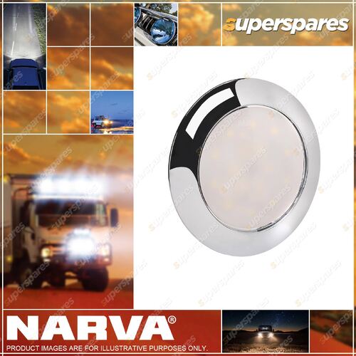 Narva 12 Volt Saturn 75MM Chrome LED Interior Lamp Part NO. of 87500C-12