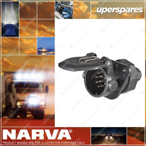 Narva 24 Volt 15 Pin Heavy-Duty Euro Round Plastic Trailer Socket