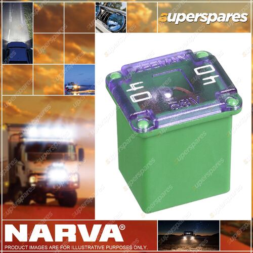 Narva 40 Amp Green Color Female MINI LJC Fusible Links Box of 10 51040