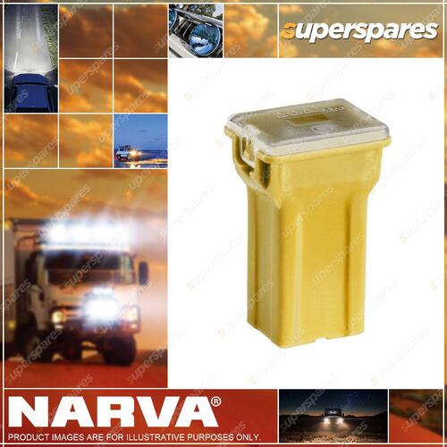 Narva 60 Amp Yellow Color Mini Female Fusible Link - Plug In Type Pack of 10