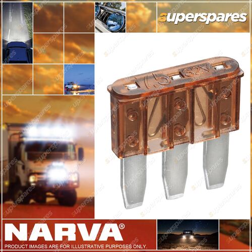 Narva 7 Amp Brown Color Micro 3 Blade Fuse Box Of 25 Part NO.of 51207