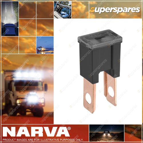 Narva 80 Amp Black Male Plug In Fusible Link Box of 10 Part NO.of 53180