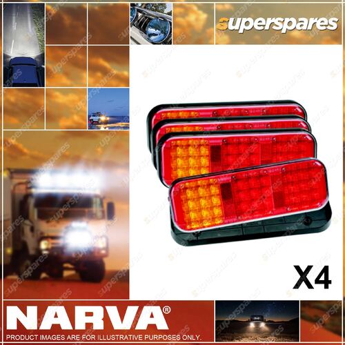 Narva 9-33V Model 42 LED Rear Twin Stop/Tail And Direction Indicator Lamp 4 Pack