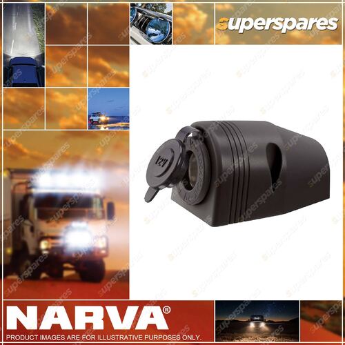 Narva Heavy Duty Surface Mount Accessory Socket Bulk Pack of 1 Part NO.of 81025