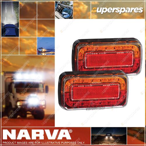 Narva Model 37 12V LED Slimline Rear Stop/Tail Direction Indicator Lamps Blister