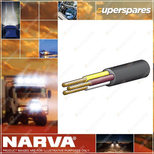 Narva 10Amps 3mm 3 Core Cable 100M White Yellow Color Brown Color