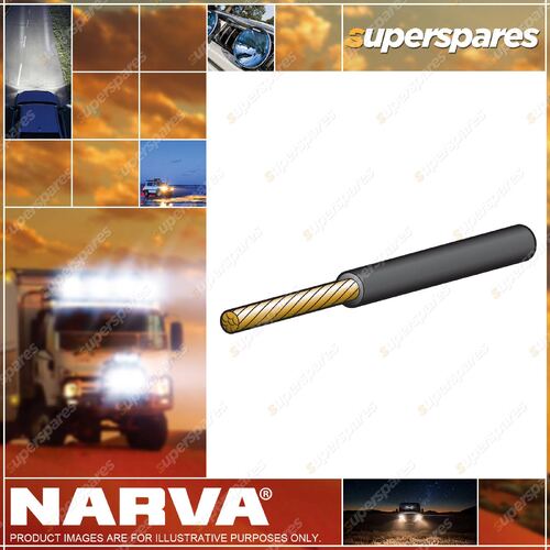 Narva 15 Amps 4mm Black Color Single Core Cable Length 30 Meters 5814-30BK