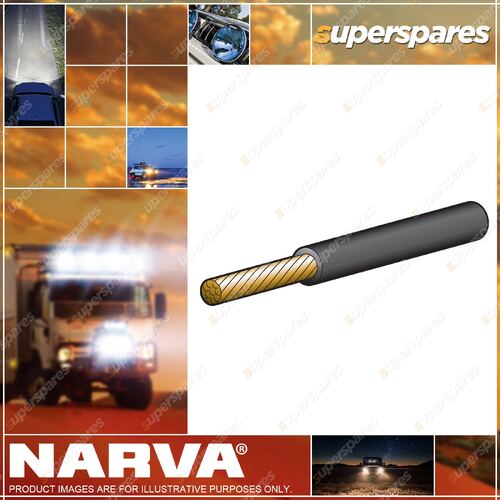 Narva 25 Amps 5mm Black Single Core Cable Length 100 Meters 5815-100BK