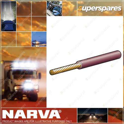 Narva 15 Amps 4mm Brown Color Single Core Cable Length 100 Meters 5814-100BN