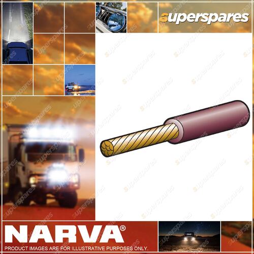 Narva 50 Amps Single Core Cable 6mm Brown Color Single Core Cable Length 30m