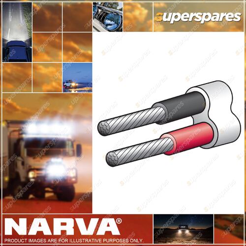 Narva 50A 6mm Multicore Battery Cable 30M Red Color/Black White Sheath