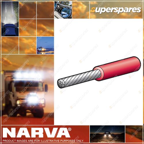 Narva 50 Amps Red Color Single Core 6mm Marine Cable Length 30 Meters