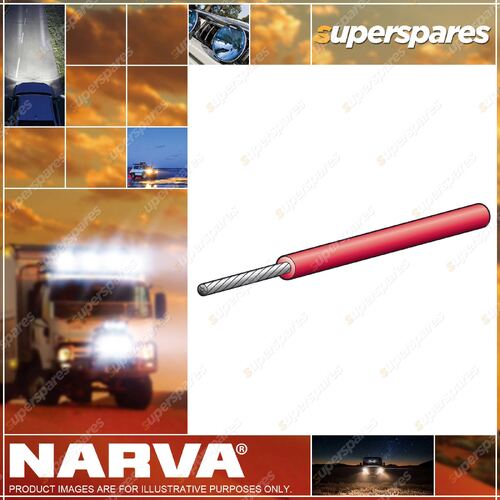 Narva 4 Amps Red Color 2mm Marine Single Core Cable Length 30 Meters