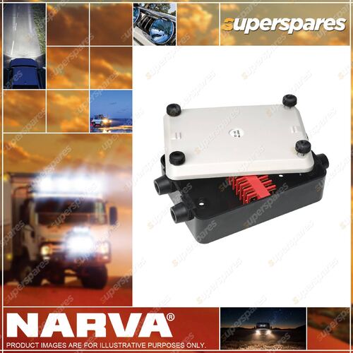 Narva 12 Way Junction Box With Heavy Duty Plastic Suits cable up to 6mm