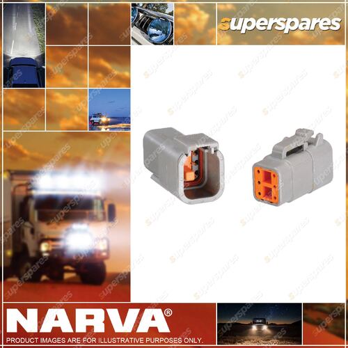 Narva 6 Way Dtm Deutsch Connector Kit Blister Pair - Male/Female 57306BL