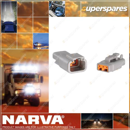 Narva 3 Way Dtm Deutsch Connector Kit Blister Pair - Male/Female 57303BL