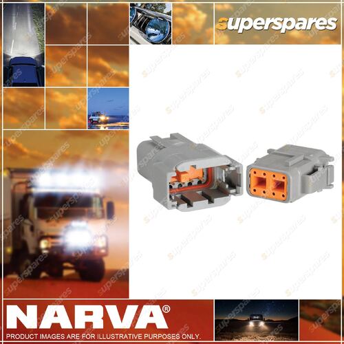 Narva 8 Way Dtm Deutsch Connector Kit Blister Pair - Male/Female 57308BL