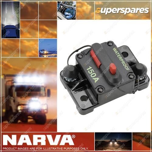 Narva 12 - 42V 150 Amp High Amp Manual Resetting Circuit Breaker Box of 1