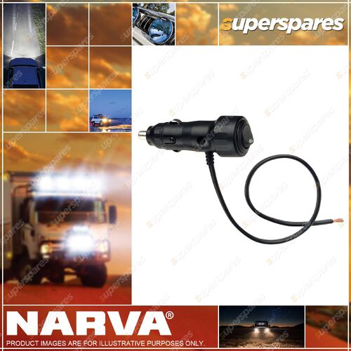 Narva Cigarette Lighter Plug With Off/On Rocker Switch And Led Indicator Blister