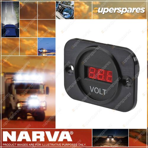 Narva 6¨C33V Dc LED Volt Meter Blister Pack 81135BL Mounting opening 29mm