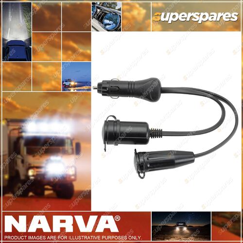 Narva HD Adaptor Cigarette Lighter Plug To Merit & Accessory Sockets Blister