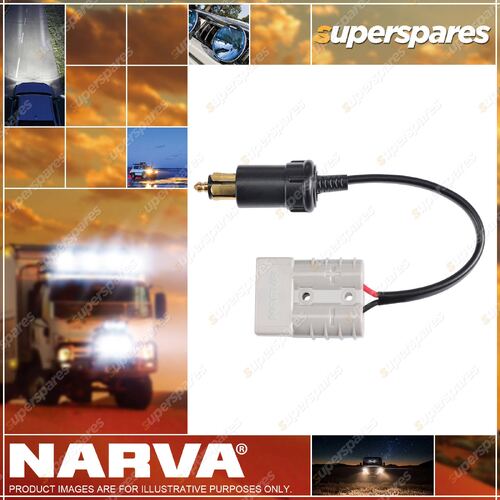 Narva Heavy Duty Adaptor Merit Plug To Battery Connector Blister Pack