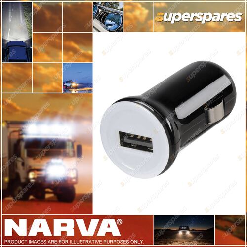 Narva Usb Power Adaptor Blister Pack Part NO. of 81038BL Output 5V 1A