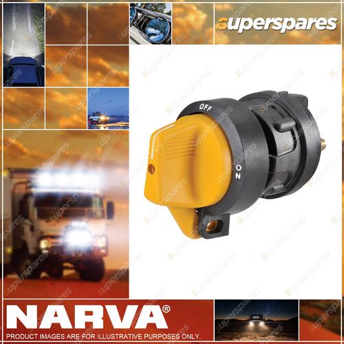 Narva Heavy Duty Battery Master Switch Yellow Color With a strong black ABS body