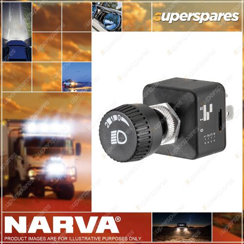 Narva Off/On/On Rotary Headlamp Switch Blister Pack Part NO. of 63216BL