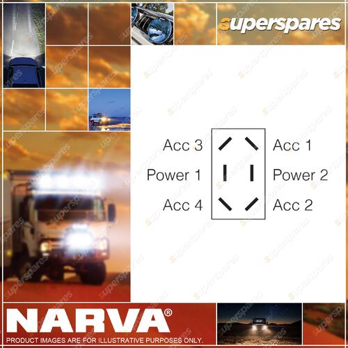 Narva Momentary On /Off/Momentary On Waterproof Heavy-Duty Toggle Switch Blister