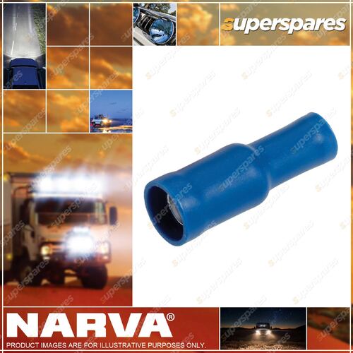 Narva 5.0mm Female Bullet Terminal Blue Color Pack of 100 Part NO.of 56152