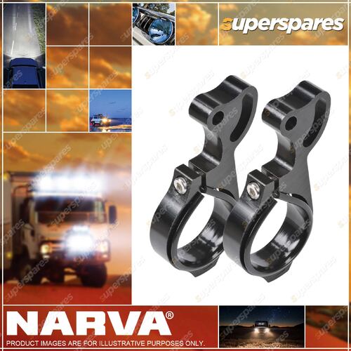 Narva 2 Bull Bar Tube Mount Bracket For Double Row Light Bar Part NO.of 72296