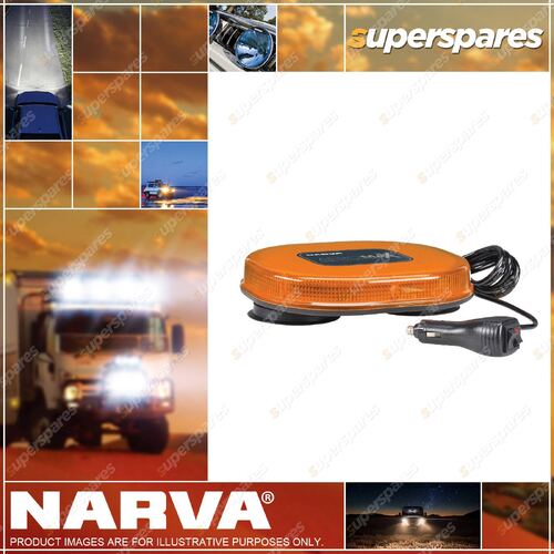 Narva 12 / 24 Volt Aeromax Mini L.E.D Light Box Amber Magnetic Mount