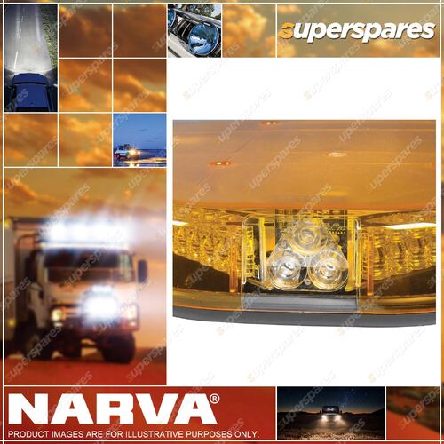 Narva 12V 1.2M Legion Light Bar Amber Clear Lens with Opal Centre w/ Alley Light