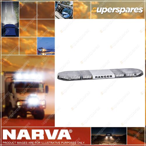 Narva 12V Legion Light Bar Amber, Clear Lens, Illuminated Opal Centre - 1.2M