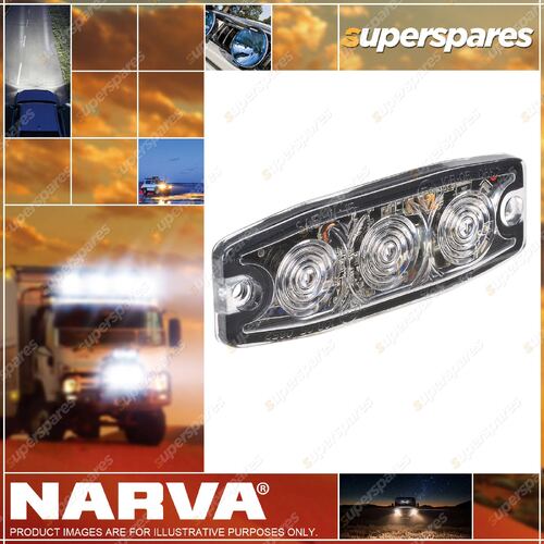 Narva High Powered Low Profile L.E.D Warning Light Amber - 3 X 1 Watt L.E.Ds