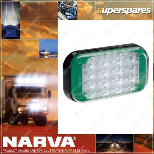 Narva 9-33 Volt High Powered L.E.D Warning Lamp Green Color 85222G