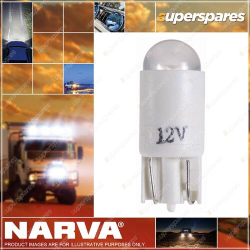 Narva 12 Volt Kw2.1 X 9.5D White Color LED Wedge Globes Box Of 10