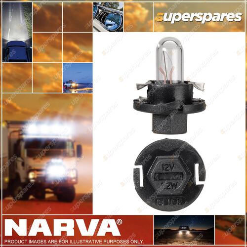 Narva 12 Volt 1.2W Bx8.4D Black Base Dash Panel Globe Part NO.of 47744