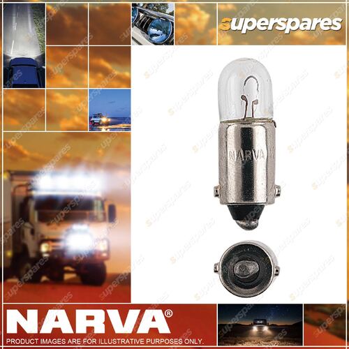 Narva 12V 4W Ba9S T4W Instrument / Licence Plate Incandescent Globes Box Of 10