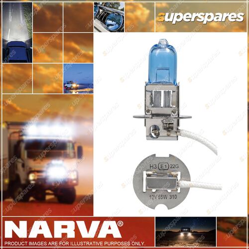 Narva 12V H3 55W Intense Plus 30 Halogen Headlight Globes Blister Pack Of 1