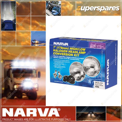 Narva Halogen Headlamp - H4 Conversion Kit - 7 High/Low Beam Part NO.of 72038