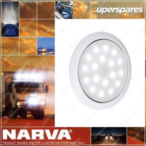 Narva 12V Saturn Lamp White/Red 130mm LED Interior Lamp With Touch Switch