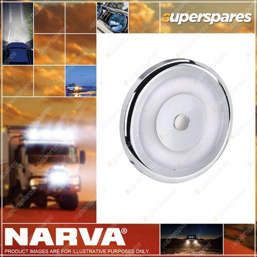 Narva 10-30 Volt Chrome Bezel Interior Lamp Dimming W/Switch 3200K