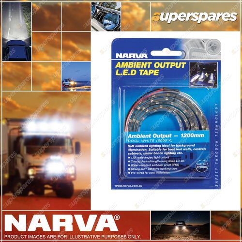 Narva 600mm L.E.D Tape Ambient Output Cool White 12V Blister Pack