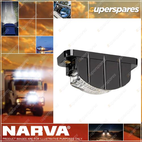 Narva 9-33V 3 LED Licence Plate Lamp Low Profile Black Housing & 0.5M Cable